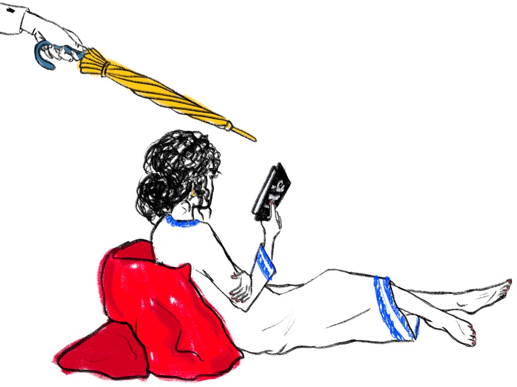 الرجل الذي اعتاد أن يضرب رأسي&nbsp;بمظلة